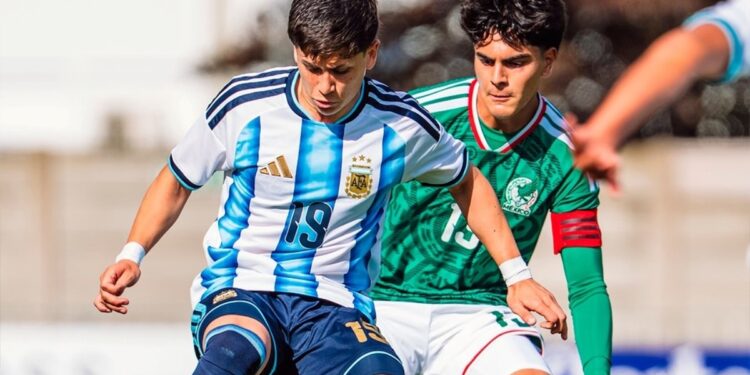 Con ¡cuatro! atajadas de su arquero, la Selección Argentina Sub 17 le ganó a México por penales en la Vertex Cup