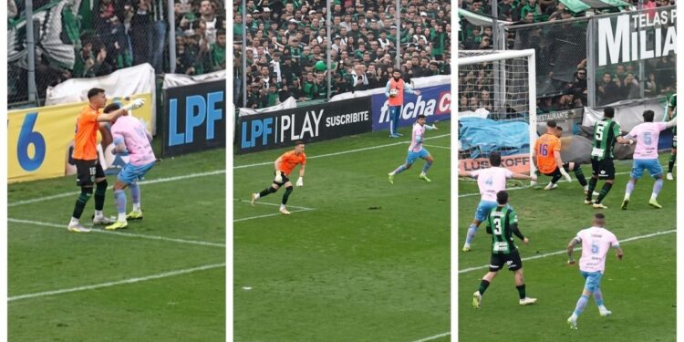 Video: los dos errores del árbitro en la acción previa al 1-0 de Temperley a Chicago