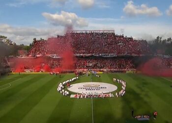 Video: la bandera de Newell’s para Central y cantos contra Tapia