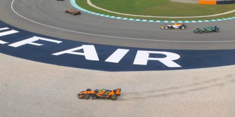 Video: tras criticar a Colapinto, Lando Norris cometió un error infantil en Malasia