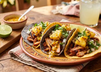 La receta de tacos al pastor que combina el sabor mexicano con un toque peruano