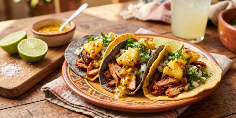 La receta de tacos al pastor que combina el sabor mexicano con un toque peruano