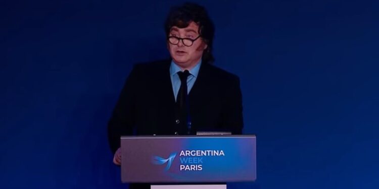 Javier Milei, EN VIVO en París: «Si somos reelectos, 2028 va a ser el mejor año económico de nuestra historia»