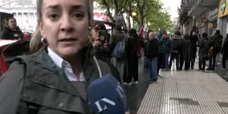 «Te crees que no me como los gases también»: una cronista de LN+ fue agredida por manifestantes durante la marcha universitaria