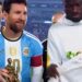 Los gestos de Benín: regalo a Messi y «el que no salta es un inglés» junto a la hinchada argentina