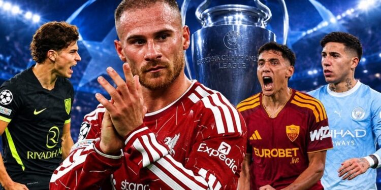 El uno por uno de los argentinos en la Champions: doblete de Mac Allister, goles de Alvarez y Molina, y sutileza de Enzo Fernández